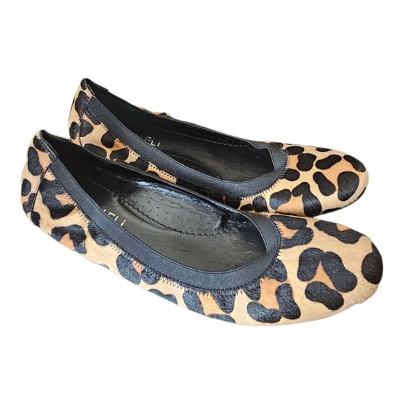 VANELI Leopard Pony Hair Ballet Flats - Size 8S - Picture 1 of 7